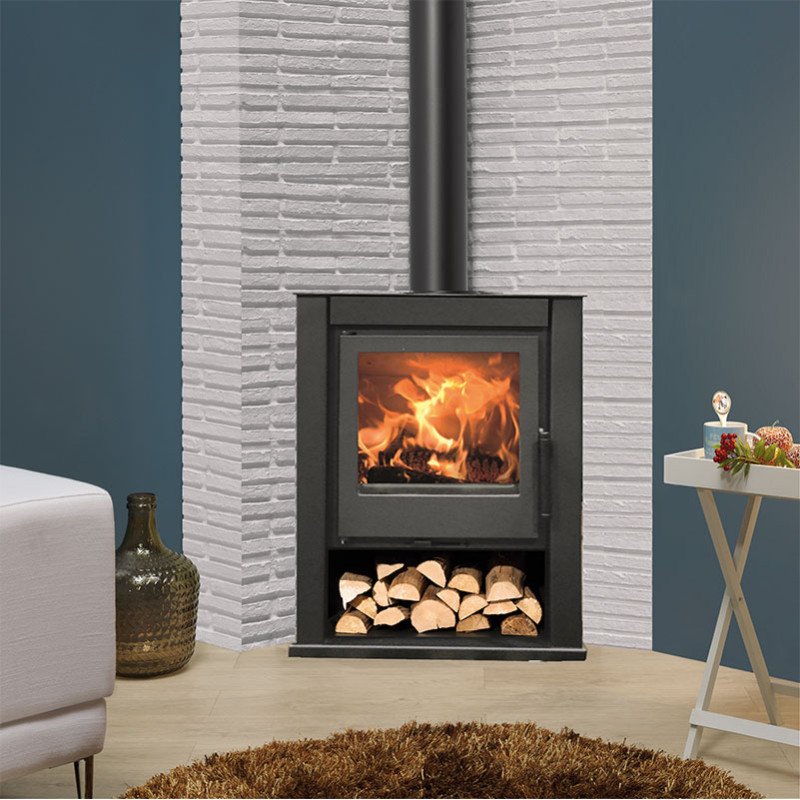 Poêle à bois d'angle SAGRES 6,85 kw Panadero