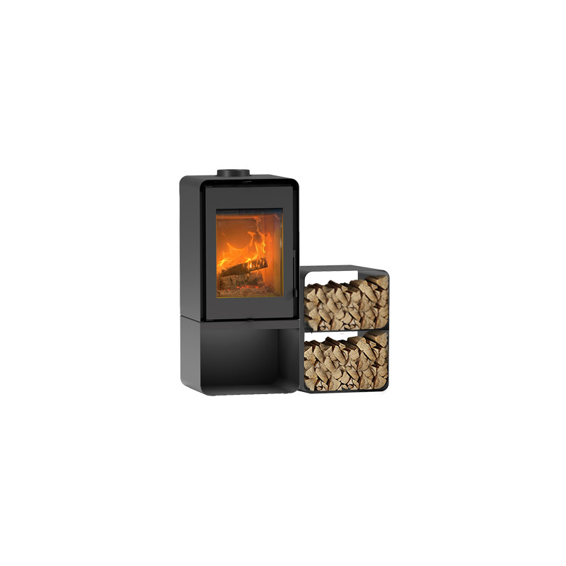 Poêle à bois Domino avec range bûche et module 2 étages 8,5 kw ETNA Wood – Image 6