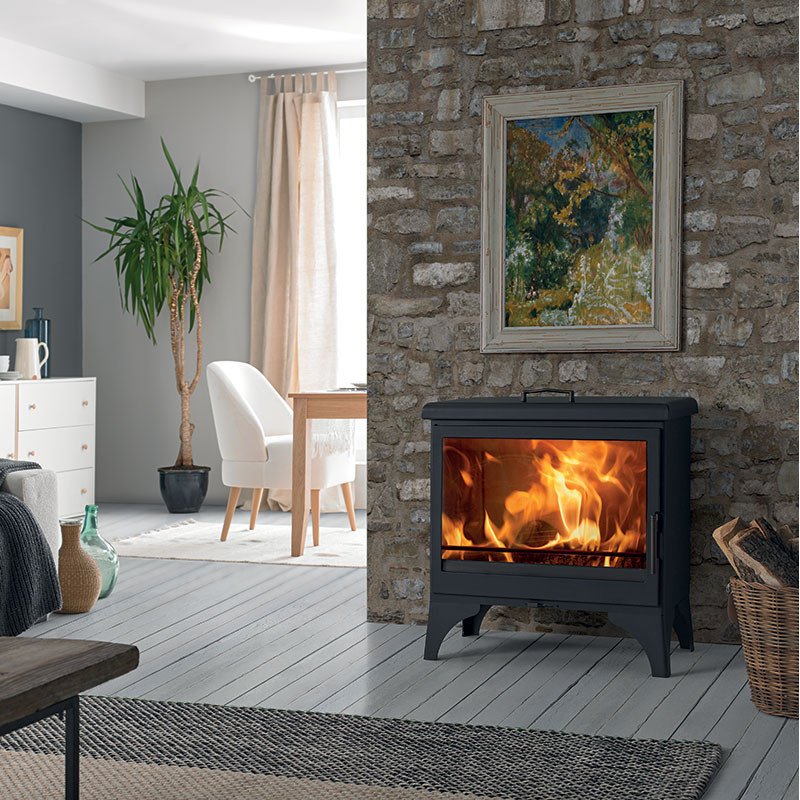 Poêle à bois avec chauffe plat Boheme 9,8 kw Panadero