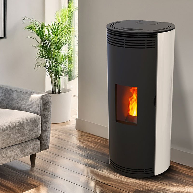 Poêle à granulés étanche Prévert sortie arrière 8 kw France Flamme