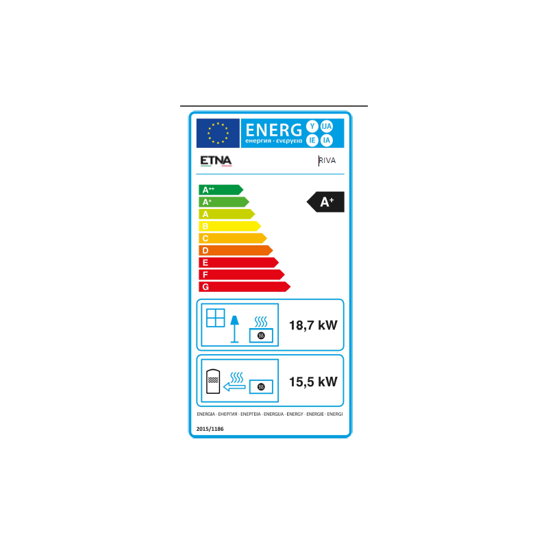 Poêle à granulés étanche hydro Riva 19,8 kw ETNA – Image 2